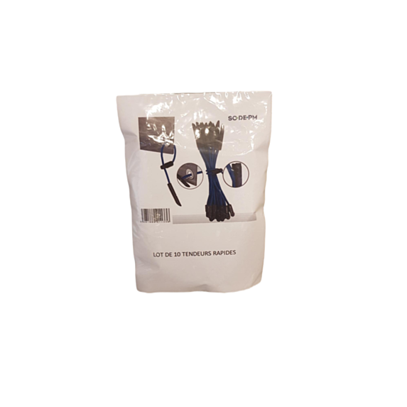 Lot attaches de bâche avec 10 boules et 10 crochets