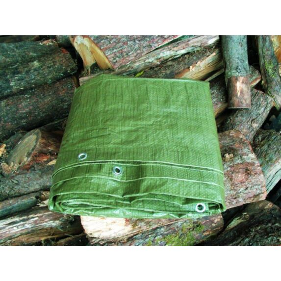 Bâche de protection Bois de chauffage 1,5x6m verte