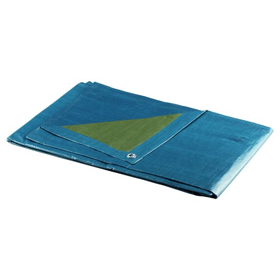 Bâche de protection multiusage lourde 2x3m bleu/vert