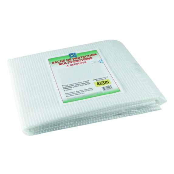 Bâche de protection transparente 4x3 m