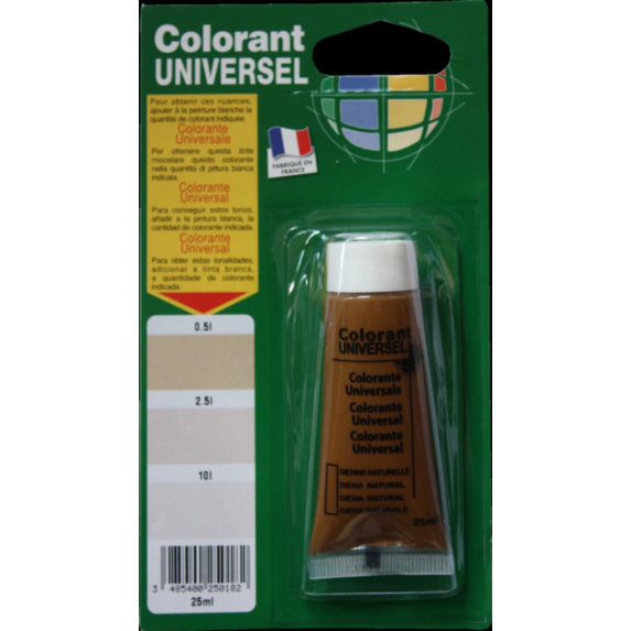 Colorant universel pour peinture sienne naturelle 25ml