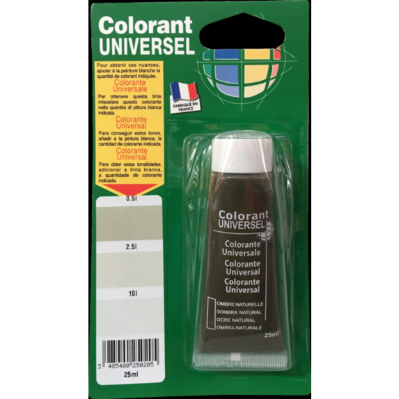 Colorant universel pour peinture ombre naturelle 25ml