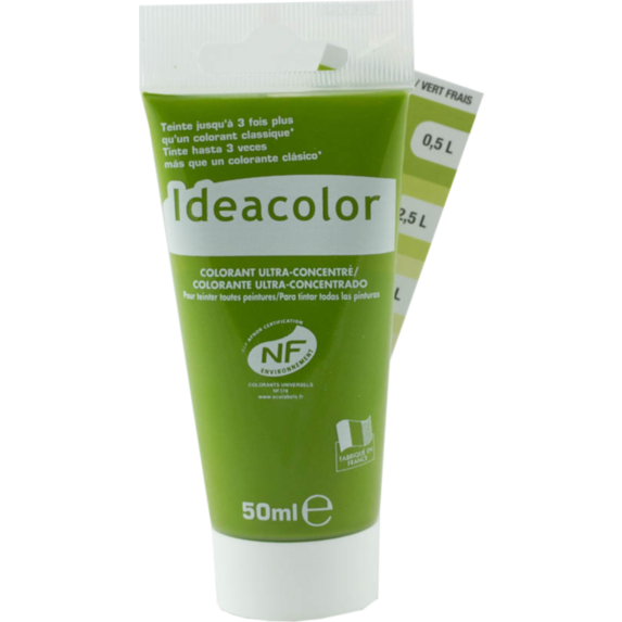 Colorant universel pour peinture vert frais 50ml - IDEACOLOR