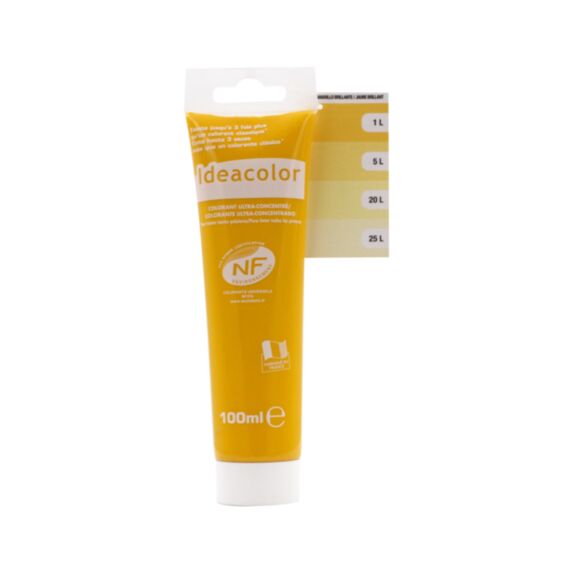 Colorant universel pour peinture jaune brillant 100ml - IDEACOLOR