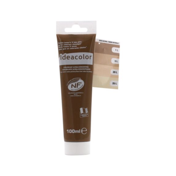 Colorant universel pour peinture sienne naturelle 100ml - IDEACOLOR