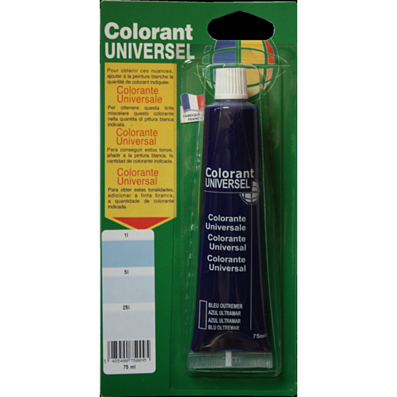 Colorant universel pour peinture bleu outremer 75ml