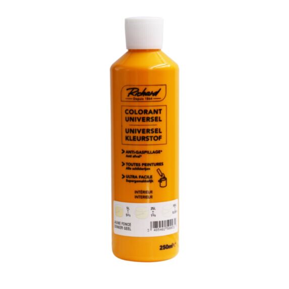 Colorant universel pour peinture jaune foncé 250ml