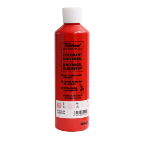 Colorant universel pour peinture vermillon 250ml