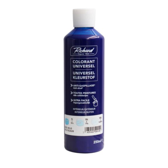 Colorant universel pour peinture Bleu hélio 250ml