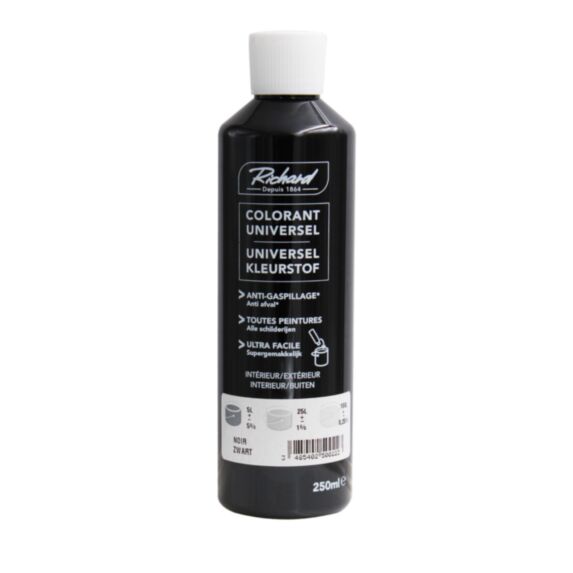 Colorant universel pour peinture noir 250ml