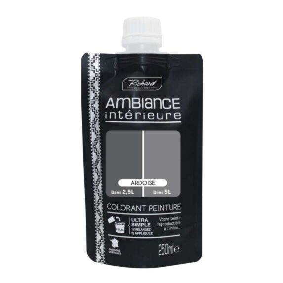 Colorant spécial peinture acrylique monodose 250ML Ardoise