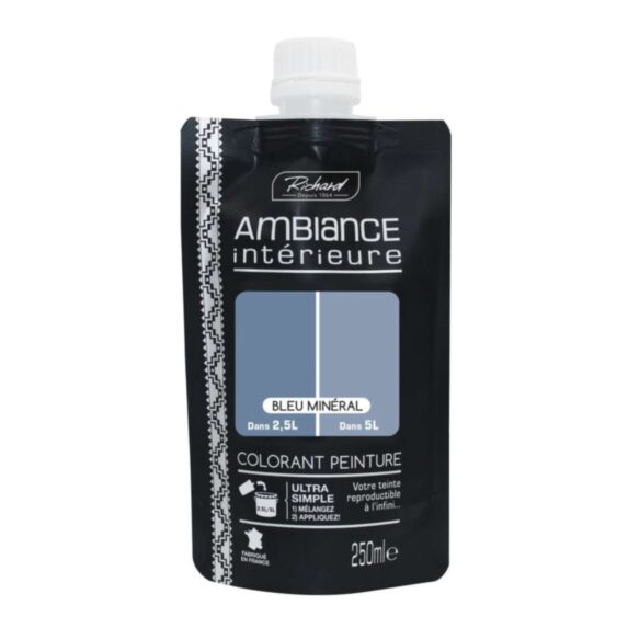 Colorant spécial peinture acrylique monodose 250ML Bleu minéral
