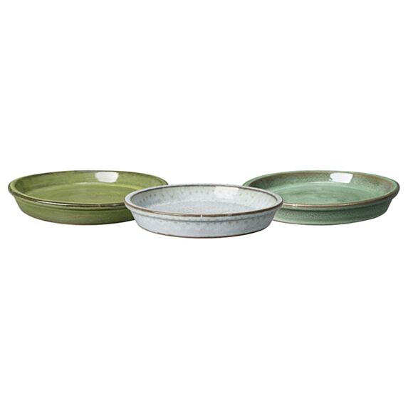 Soucoupe Bocage 18x2,5cm vert - DEROMA