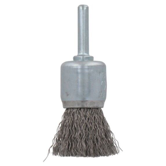 Brosse pinceau fils inox ondulés Ø 22 mm - SCID