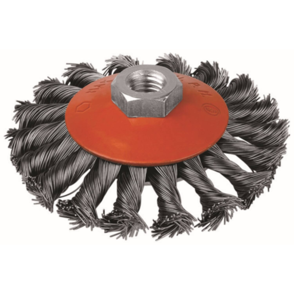 Brosse cuvette mèches acier torsadées Ø95mm - SCID