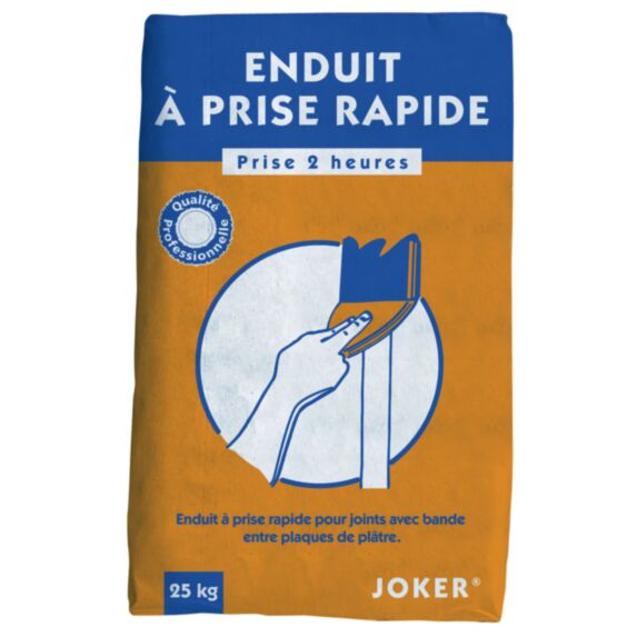 Enduit joint plaque de plâtre prise rapide poudre 25kg - JOKER®