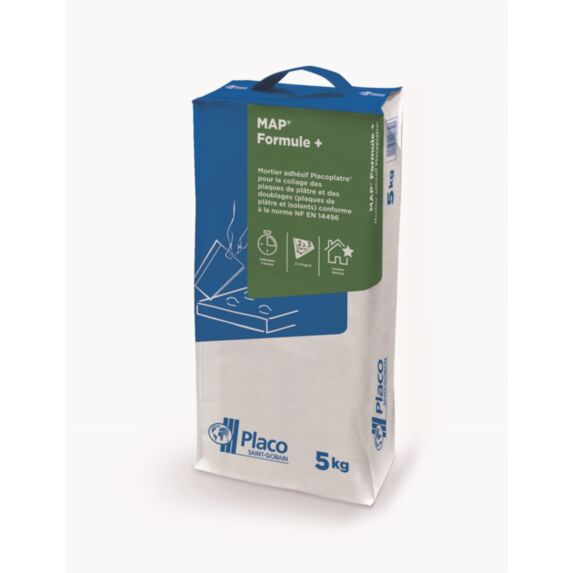 Mortier de collage MAP® 5kg formule+ - PLACO®