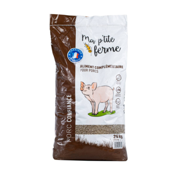 Aliment Complet Porc Confiance 25kg Sans OGM - MA P'TITE FERME