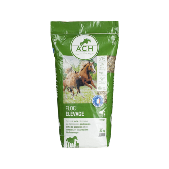 Aliment cheval flocon elevage 20 kg - ACH