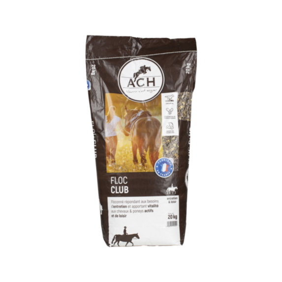 Aliment cheval flocon club 20 kg - ACH