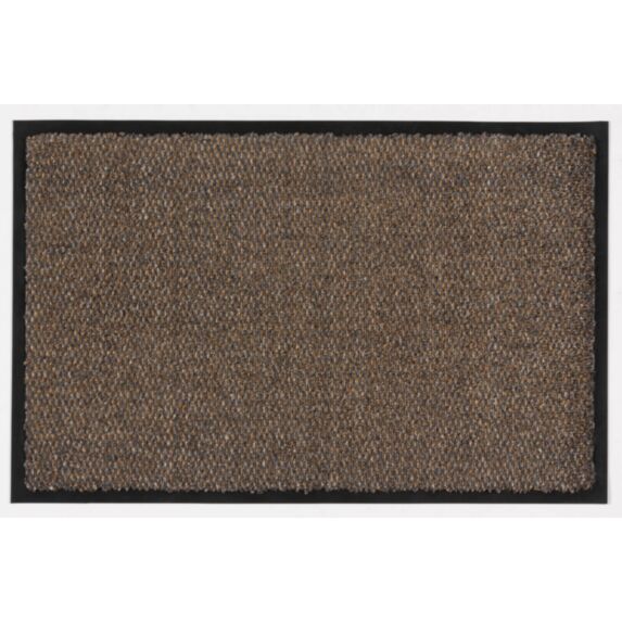 Tapis d'entrée absorbant et anti poussière Queyras 58x69cm marron - CORYL
