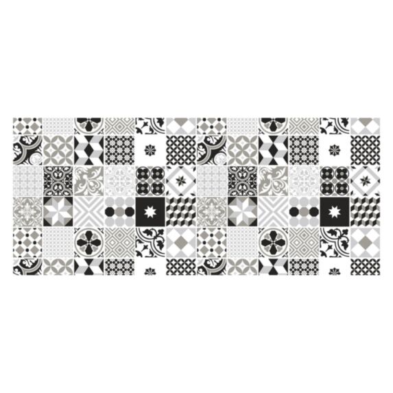 Film Adhésif Déco Multi Surface Carreaux De Ciment Gris 67,5x200cm