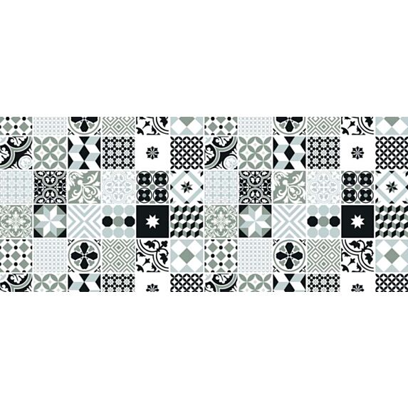 Film Adhésif Déco Multi Surface Carreaux De Ciment Gris 45x200cm