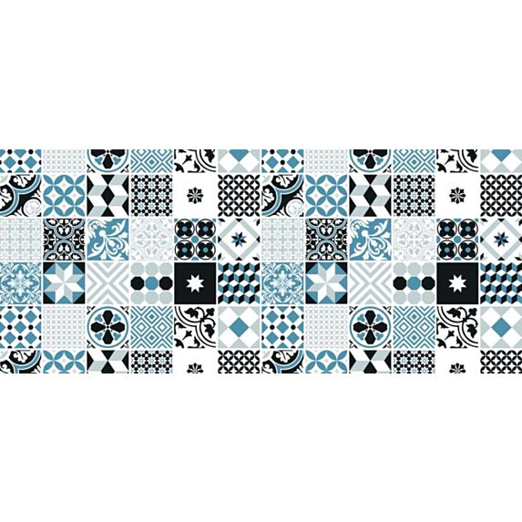 Film Adhésif Déco Multi Surface Carreaux De Ciment Bleuet 45x200cm