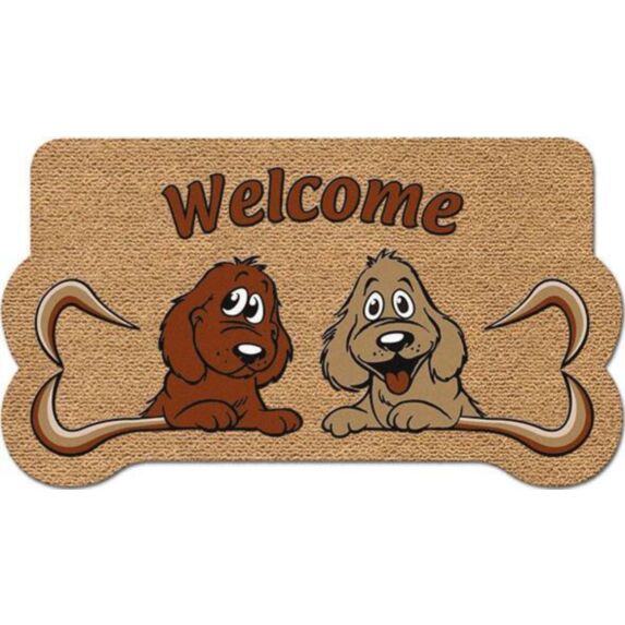 Tapis abrité brossant Amifloc chiens 70x40cm - CORYL