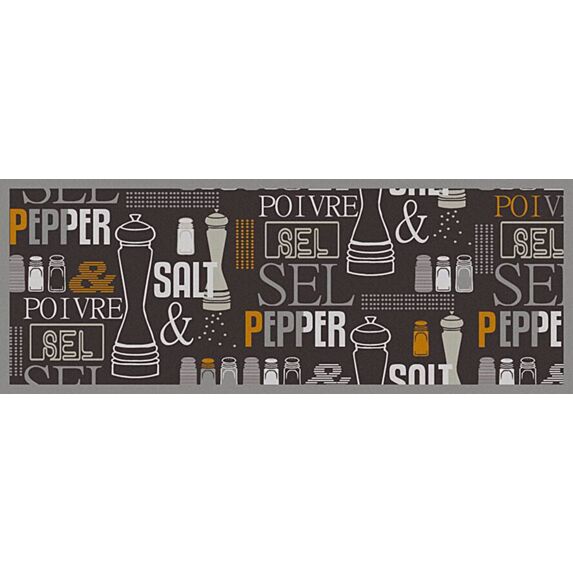 Tapis intérieur absorbant Praz Salt/Pepper 80x45cm - CORYL