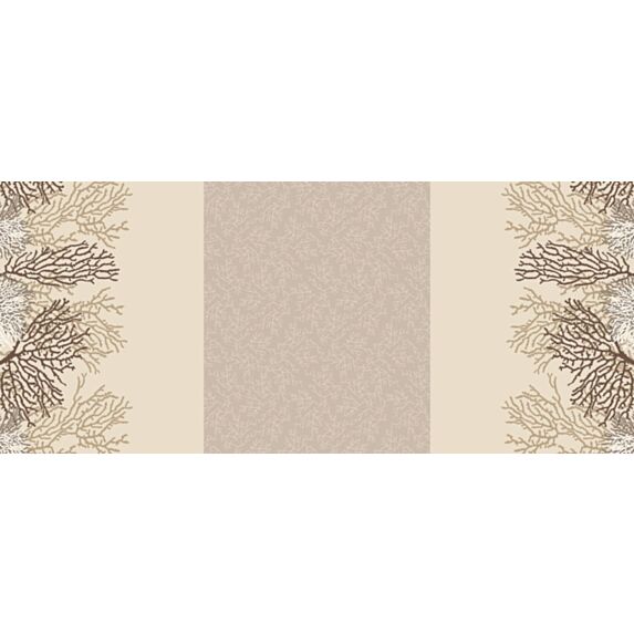 Toile cirée à la coupe Lautrec Coraux Taupe