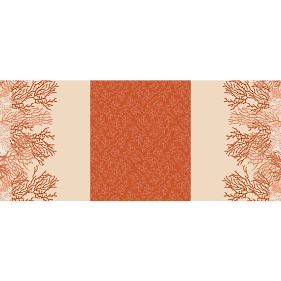 Toile cirée à la coupe Lautrec Coraux Corail
