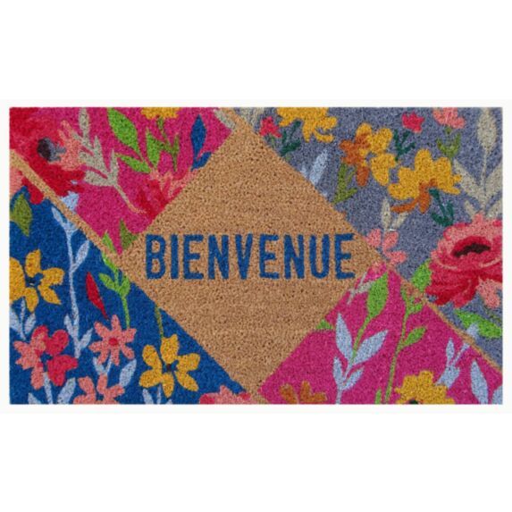 Tapis d'entrée abrité Coco Folie Spring 75x45cm