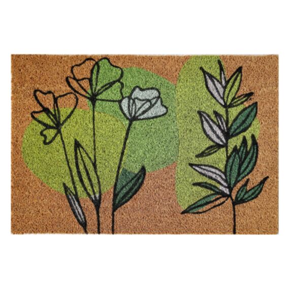 Tapis d'entrée abrité Garden Coco Plante 60x40cm