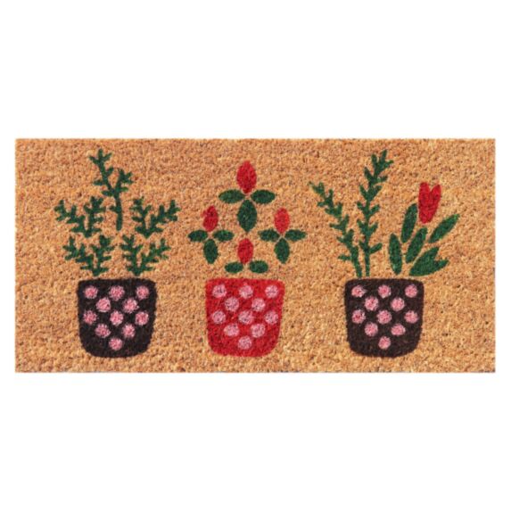 Tapis d'entrée abrité Coco Poucet Topiair 50x25cm