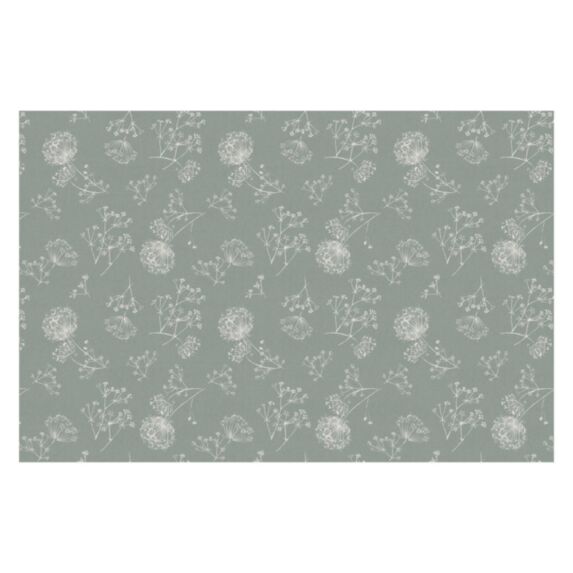 Nappe coton enduit Salvador L.140cm motif Chicorée - CORYL