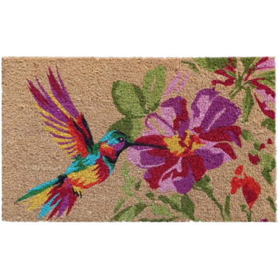 Paillasson Coco Folie Colibri 75x45cm - CORYL