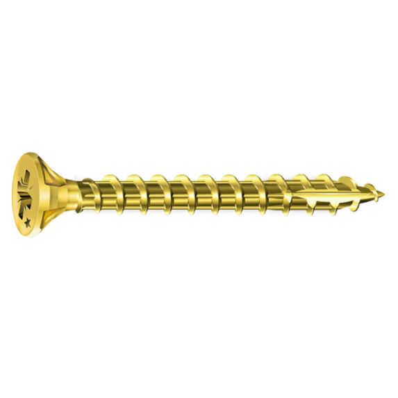 Vis rocket tête fraisée pozi ac bichro 4,5x30 x500