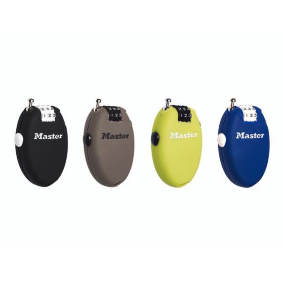 Câble antivol rétractable à combinaison programmable, L.70cm - MASTER LOCK