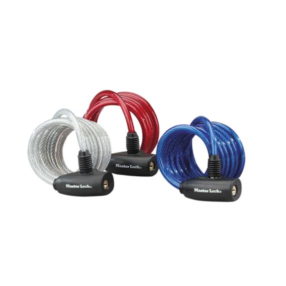 3 câbles s'enroulant à clé - MASTER LOCK