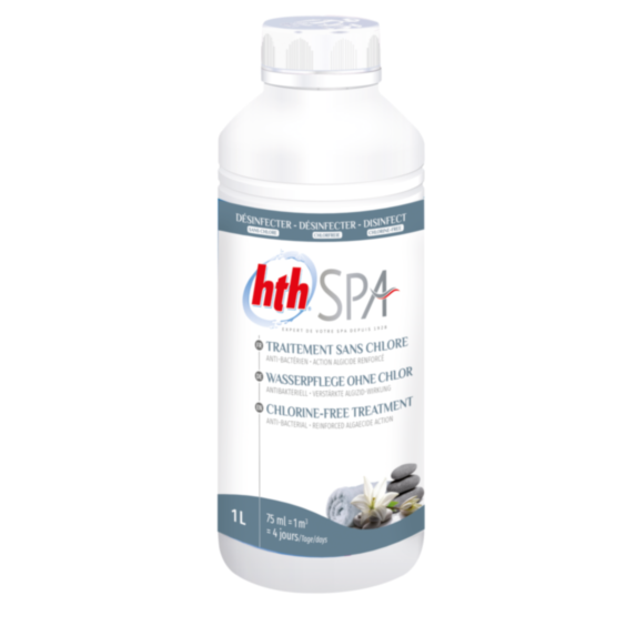 Traitement liquide sans chlore 2 en 1 pour Spa 1 L-HTH SPA