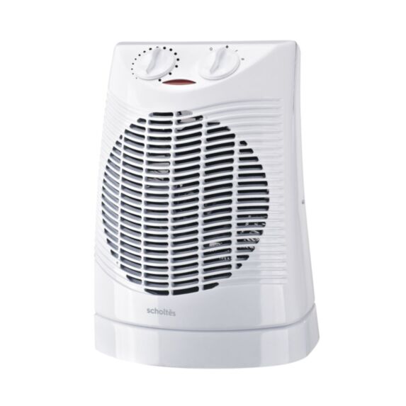 Chauffage soufflant oscillant salle de bain 1000/2000W blanc - SCHOLTES