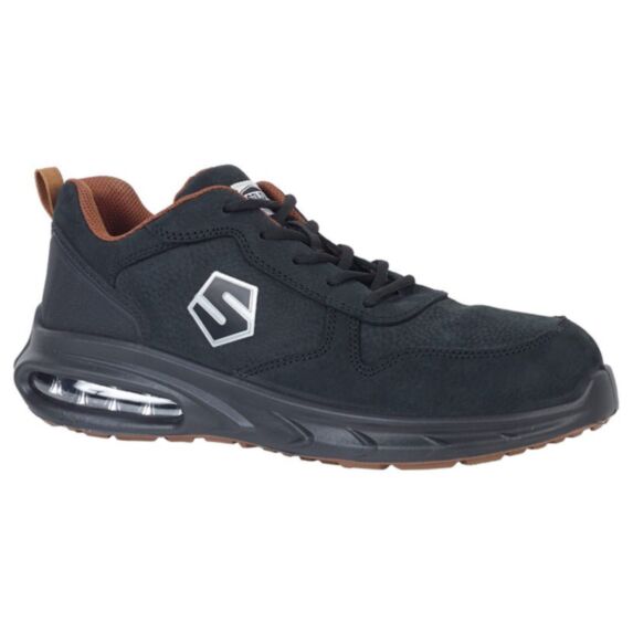 chaussures de sécurité aria03 cuir nubuck hydrofuge basse noir 42