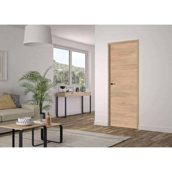 Bloc porte réversible chêne clair 204x83x4cm Rio - OPTIMUM
