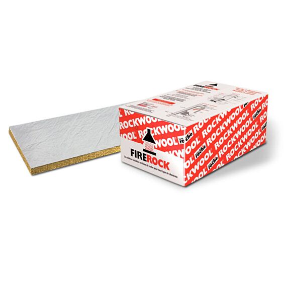 Panneau laine de roche Firerock Ep.4cm 1x0,6m R=1,05 - ROCKWOOL