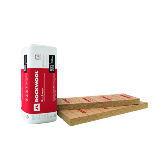 Panneau laine de roche Rockmur kraft 1350x600x100mm - ROCKWOOL