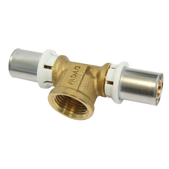 Té femelle centre à sertir multicouche D16 - 15/21 - D16