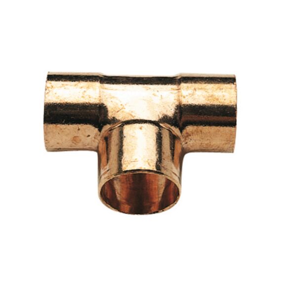 Té cuivre égal Ø14