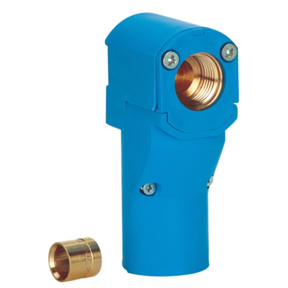 Coude sortie de cloison par glissement PER 12 Filetage 15X21