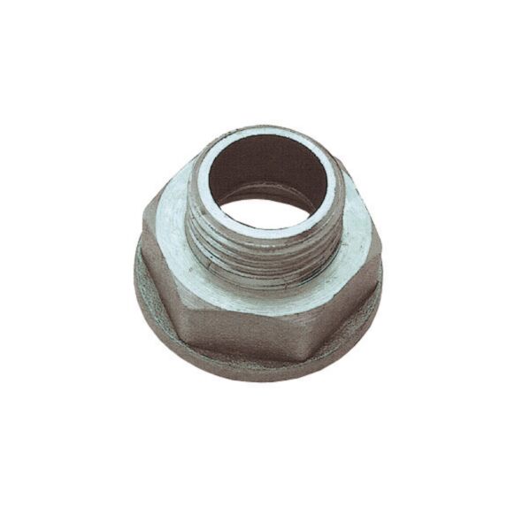 Réduction laiton femelle 15/21 - mâle 12/17 nickelé